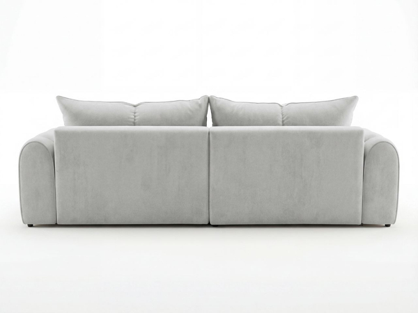 Ecksofa L-Form Rechts mit Schlaffunktion und Bettkasten Bonno Grau