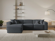 Ecksofa L-Form Links Arizona Dunkelgrau
