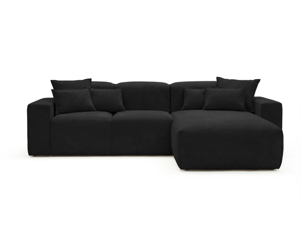 Ecksofa L-Form Rechts Moderne Ecksofa Leni Schwarz