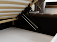 Polsterbett mit Bettkasten und Lattenrost 180x200 Bliss Braun