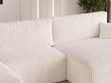 Wohnlandschaft mit Schlaffunktion und Bettkasten Serene Creme