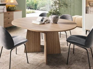 Ausziehbarer Tisch Arelis in Royal-Nussbaum