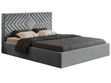 Polsterbett mit Bettkasten und Lattenrost 180x200 Loris Grau