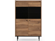 Vitrinenschrank 90 cm Vasa Braun