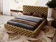 Polsterbett mit Bettkasten und Lattenrost 180x200 Wave Braun