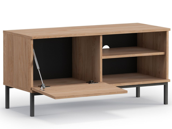 TV-Lowboard mit Türen 100 cm Soroko Hickory