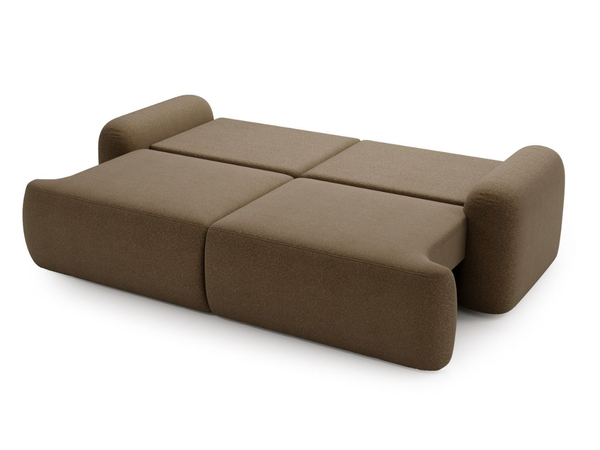 Sofa mit Schlaffunktion und Bettkasten Aurio Braun