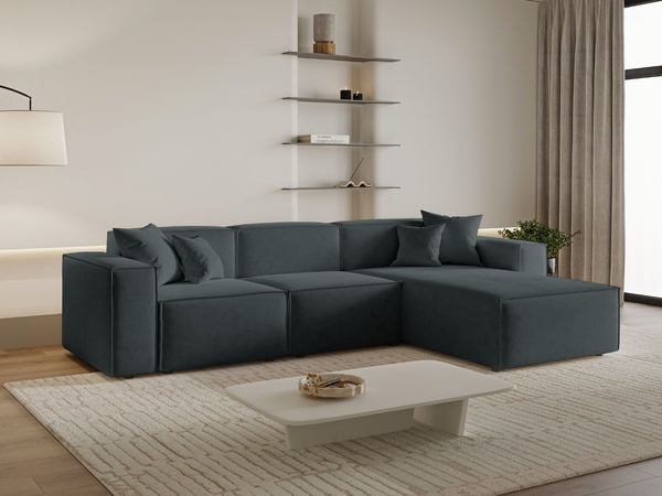 Ecksofa L-Form Rechts Arizona Dunkelgrau