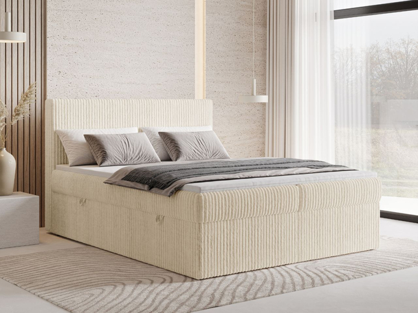 Boxspringbett mit Bettkasten 180X200 Brisa Beige