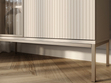Vitrinenschrank mit Led Deo 126 cm Kaschmir