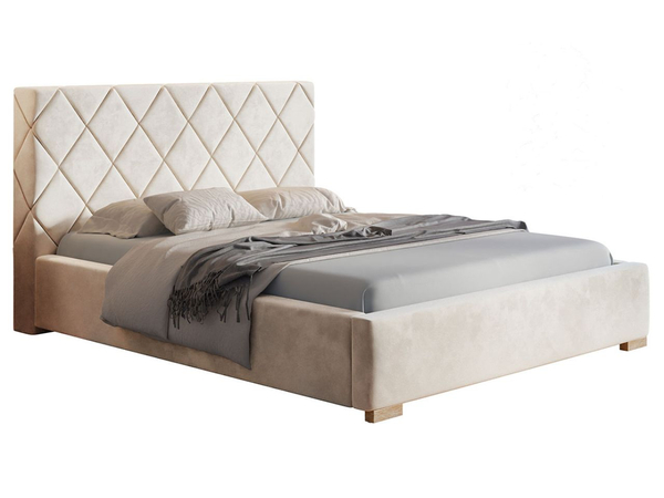 Polsterbett mit Bettkasten und Lattenrost 120x200 Taranto Beige