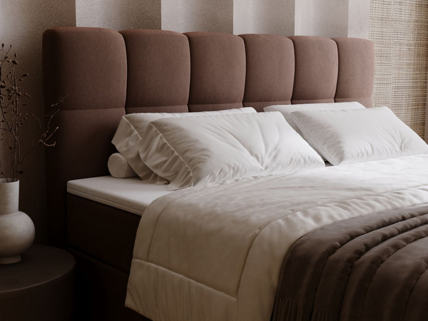 Boxspringbett mit Bettkasten 160x200 Maison Braun