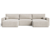 Beige \ Samt \ U-Form