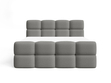 Boxspringbett mit Bettkasten 180x200 Rivon Grau
