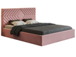 Polsterbett mit Bettkasten und Lattenrost 180x200 Loris Rosa