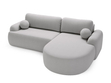 Ecksofa L-Form Rechts mit Schlaffunktion und Bettkasten Aurio Grau