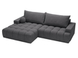Ecksofa L-Form mit Schlaffunktion und Bettkasten Havi Links Graphit