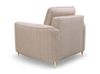  Sessel mit Goldenbeinen Limon Dunkelbeige