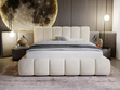 Polsterbett mit Bettkasten und Lattenrost 160x200 Cloud Beige