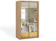 Verspiegelter Schiebeschrank Bino 120 - Artisan Eiche
