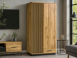 Set industriell anmutender Möbel für den Raum Lavore Wotan Eiche, Schwarz matt