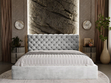 Polsterbett mit Bettkasten und Lattenrost 120x200 Apollo Hellgrau