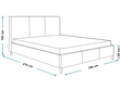 Polsterbett mit Lattenrost 180x200 Trio Beige