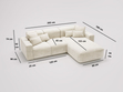 Ecksofa L-Form Links Moderne Ecksofa Leni Grau