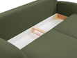 Schlafsofa mit Bettfunktion und Bettkasten Alta Grün