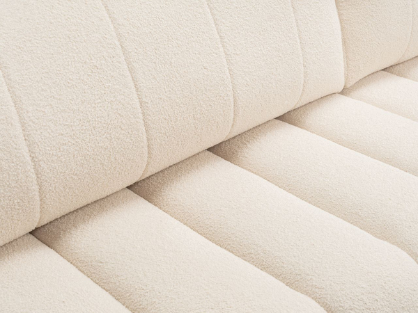 Ecksofa mit Schlaffunktion und Bettkasten Rechts Adoro Hellbeige