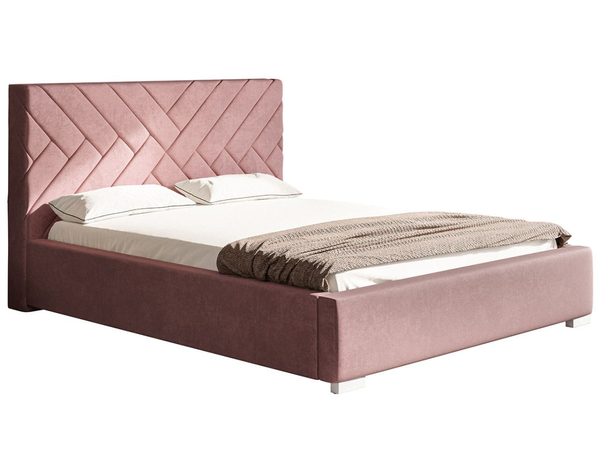 Polsterbett mit Bettkasten und Lattenrost 160x200 Tonale Rosa