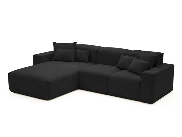 Ecksofa L-Form Links Moderne Ecksofa Leni Schwarz