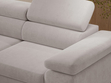 Ecksofa L-Form mit Schlaffunktion und Bettkasten Argon Links Grau