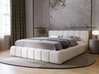 Polsterbett mit Bettkasten und Lattenrost 120x200 Orio Beige