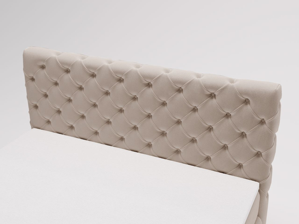 Boxspringbett mit Bettkasten 180x200 Canolo Beige