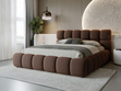 Polsterbett mit Bettkasten und Lattenrost 140x200 Modo Braun