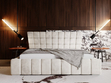 Polsterbett mit Bettkasten und Lattenrost 180x200 Paris Beige