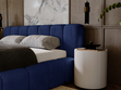Polsterbett mit Bettkasten und Lattenrost 120x200 Ibiza Dunkelblau