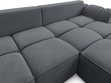 Ecksofa L-Form Rechts mit Schlaffunktion und Bettkasten Bonno Dunkelgrau
